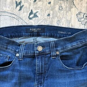Fidelity Dark Blue Denim Jeans - Torino Waist 29